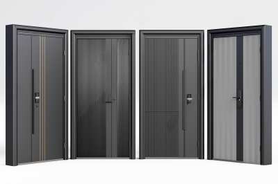 现代入户门3D模型下载